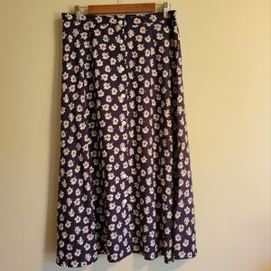 Vintage Floral A-line Skirt